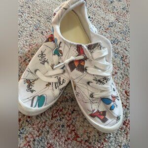 Womens Colorful Graphic Sneakers